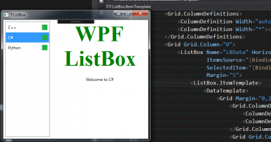 WPF Code Sample: Listbox